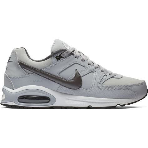nike air max leer grijs